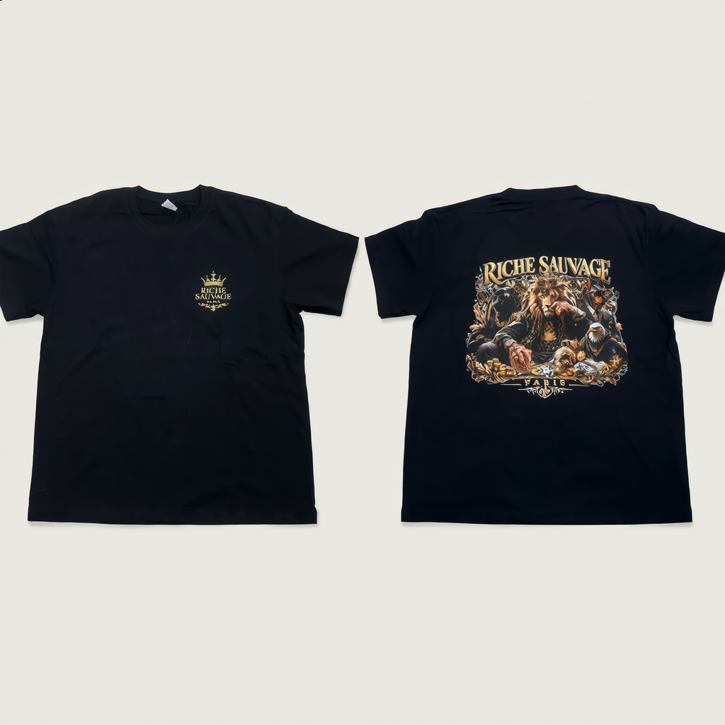 Riche Sauvage Paris – Instinct T-shirt – Noir